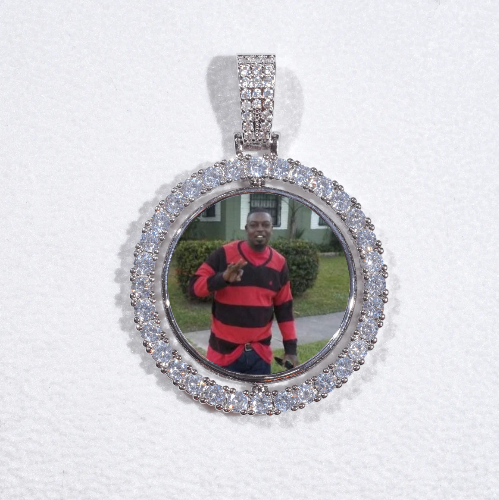 3D Spinning 2-Faced Custom Picture Pendant