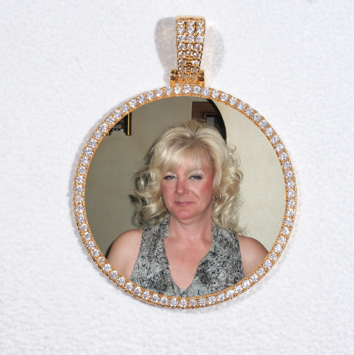 MEDIUM 3D CIRCLE CUSTOM PICTURE PENDANT