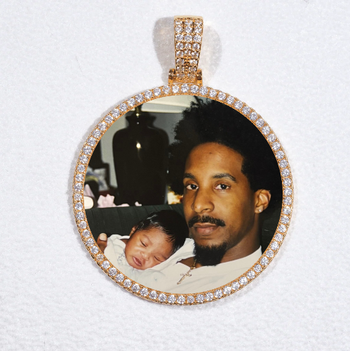 MEDIUM 3D CIRCLE CUSTOM PICTURE PENDANT