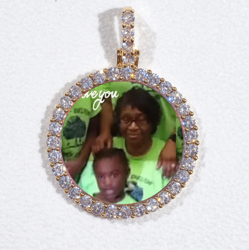3D CIRCLE CUSTOM PICTURE PENDANT SMALL SIZE