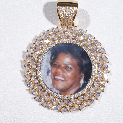 Large 3D Wheat Ear Custom Picture Pendant