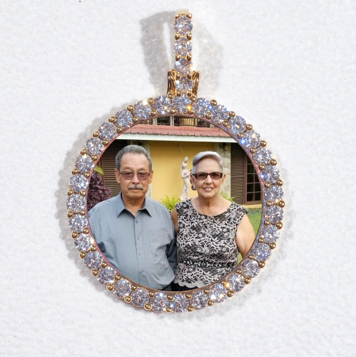 3D CIRCLE CUSTOM PICTURE PENDANT SMALL SIZE