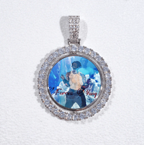 3D Spinning 2-Faced Custom Picture Pendant