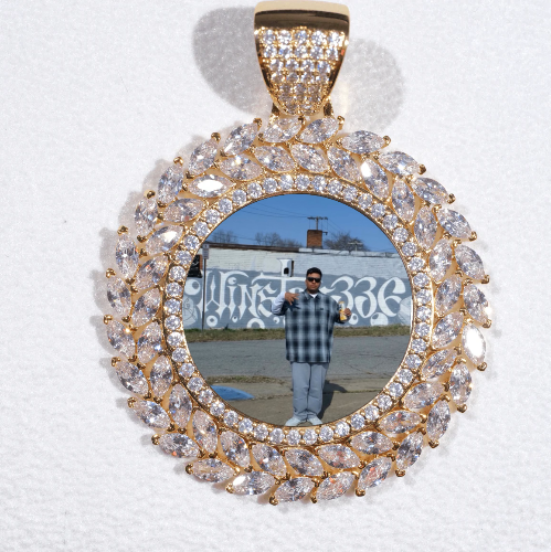 Large 3D Wheat Ear Custom Picture Pendant