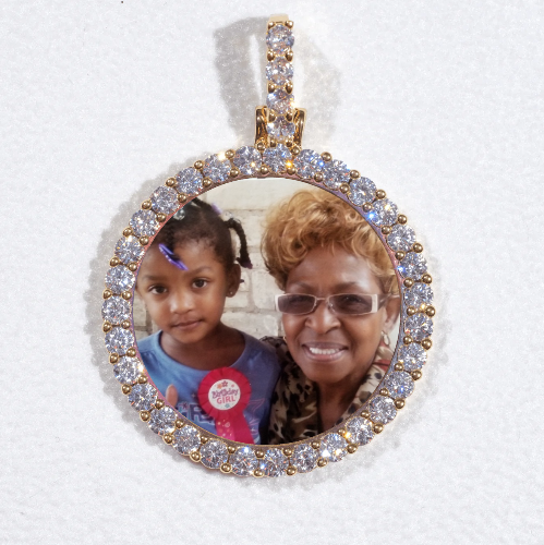 3D CIRCLE CUSTOM PICTURE PENDANT SMALL SIZE