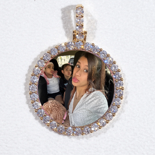 3D CIRCLE CUSTOM PICTURE PENDANT SMALL SIZE