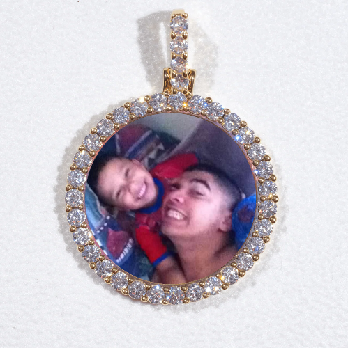 3D CIRCLE CUSTOM PICTURE PENDANT SMALL SIZE