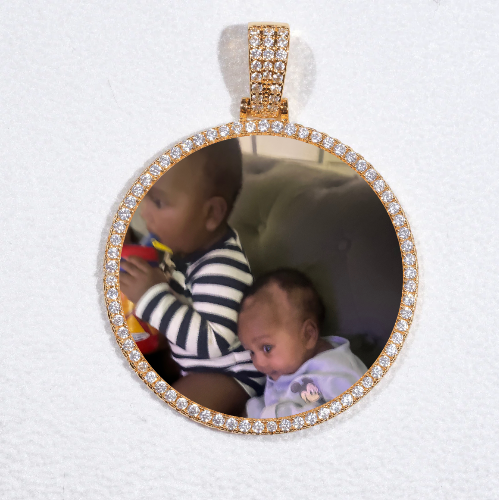 MEDIUM 3D CIRCLE CUSTOM PICTURE PENDANT