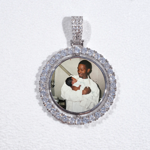 3D Spinning 2-Faced Custom Picture Pendant