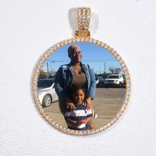 MEDIUM 3D CIRCLE CUSTOM PICTURE PENDANT