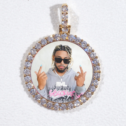 3D CIRCLE CUSTOM PICTURE PENDANT SMALL SIZE