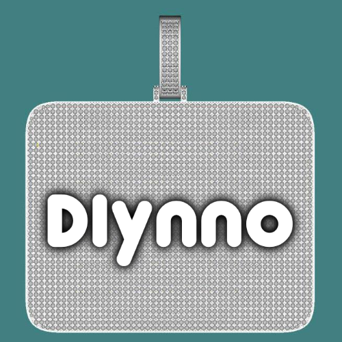 CUSTOM LETTER NECKLACE 3D BIG SQUARE