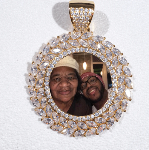 Large 3D Wheat Ear Custom Picture Pendant