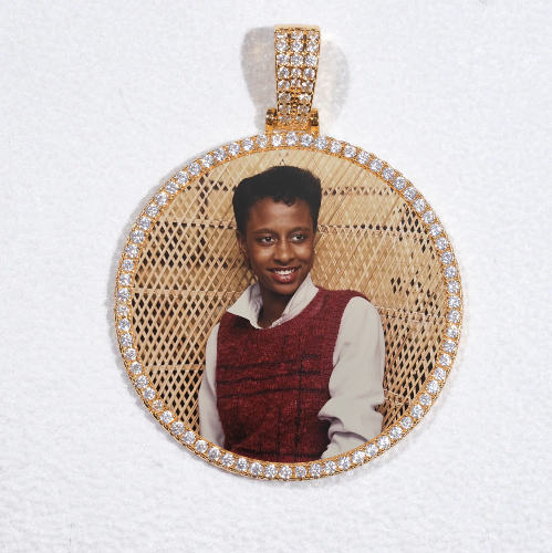 MEDIUM 3D CIRCLE CUSTOM PICTURE PENDANT