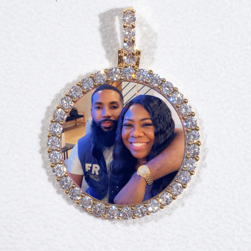 3D CIRCLE CUSTOM PICTURE PENDANT SMALL SIZE
