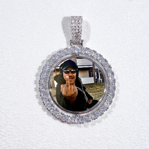 3D Spinning 2-Faced Custom Picture Pendant