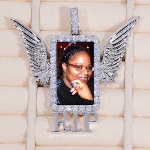 RIP WING 3D CUSTOM PICTURE PENDANT