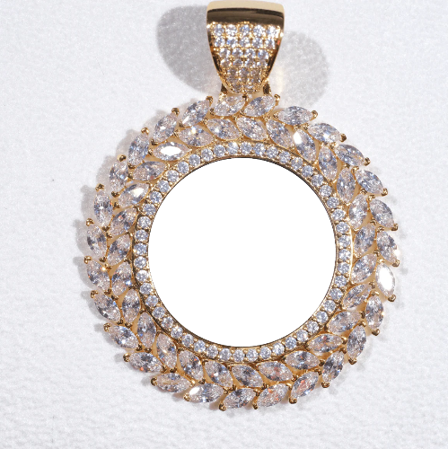 Large 3D Wheat Ear Custom Picture Pendant
