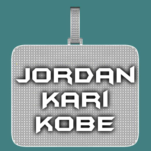 CUSTOM LETTER NECKLACE 3D BIG SQUARE