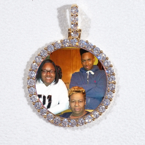 3D CIRCLE CUSTOM PICTURE PENDANT SMALL SIZE