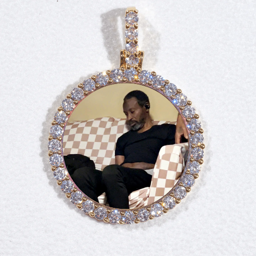 3D CIRCLE CUSTOM PICTURE PENDANT SMALL SIZE
