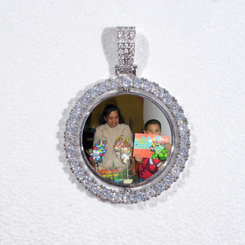 3D Spinning 2-Faced Custom Picture Pendant
