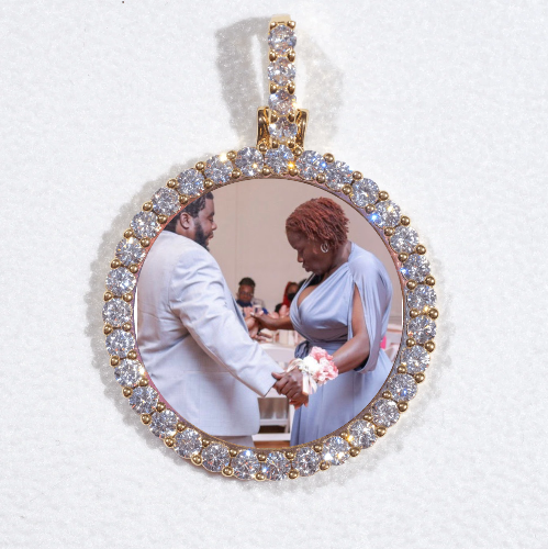 3D CIRCLE CUSTOM PICTURE PENDANT SMALL SIZE