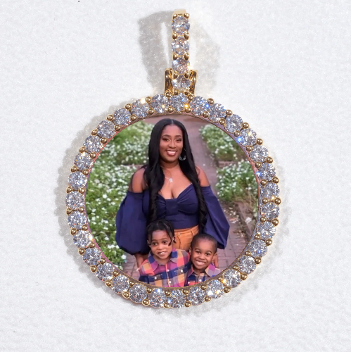 3D CIRCLE CUSTOM PICTURE PENDANT SMALL SIZE