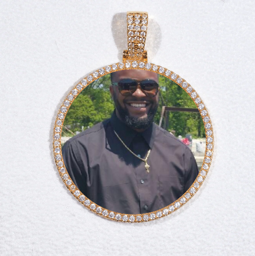 MEDIUM 3D CIRCLE CUSTOM PICTURE PENDANT
