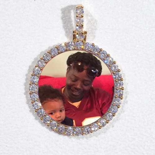 3D CIRCLE CUSTOM PICTURE PENDANT SMALL SIZE