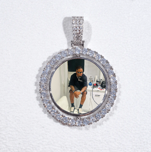 3D Spinning 2-Faced Custom Picture Pendant