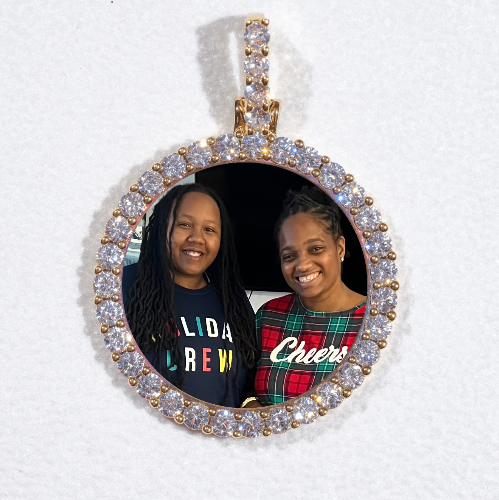 3D CIRCLE CUSTOM PICTURE PENDANT SMALL SIZE