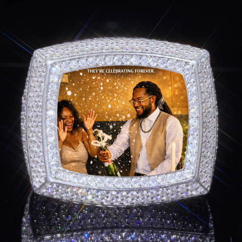 3D CUSTOM PICTURE ICED RING