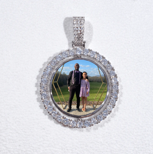 3D Spinning 2-Faced Custom Picture Pendant