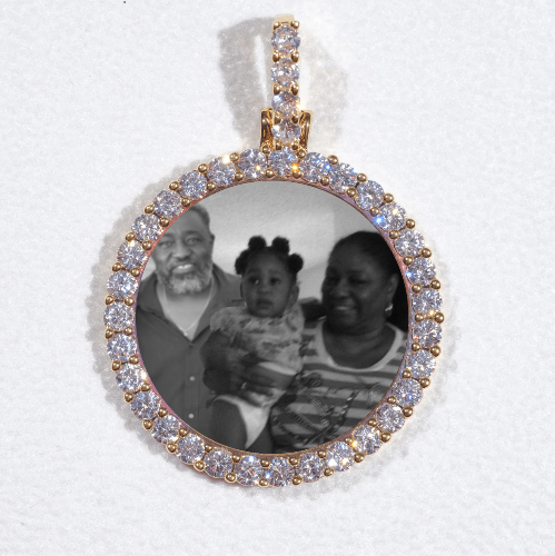 3D CIRCLE CUSTOM PICTURE PENDANT SMALL SIZE