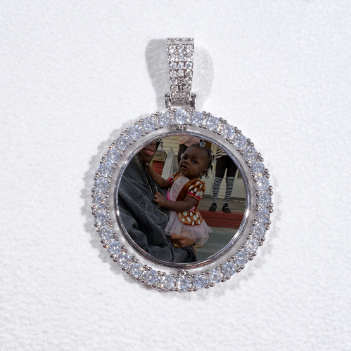 3D Spinning 2-Faced Custom Picture Pendant