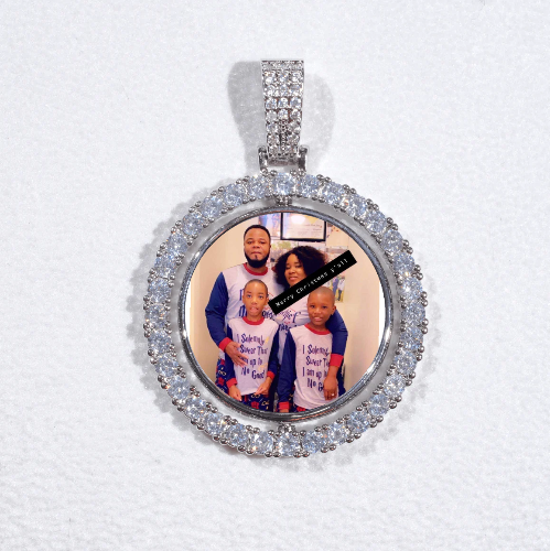 3D Spinning 2-Faced Custom Picture Pendant