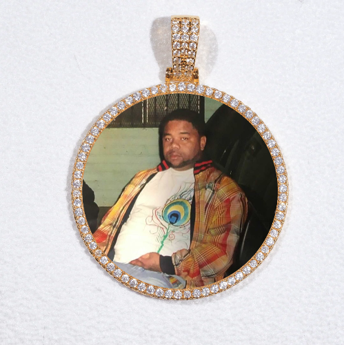 MEDIUM 3D CIRCLE CUSTOM PICTURE PENDANT