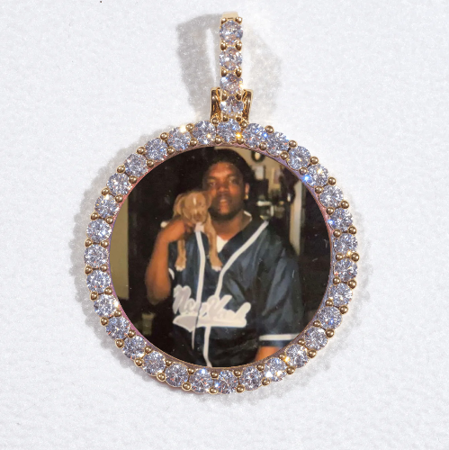 3D CIRCLE CUSTOM PICTURE PENDANT SMALL SIZE