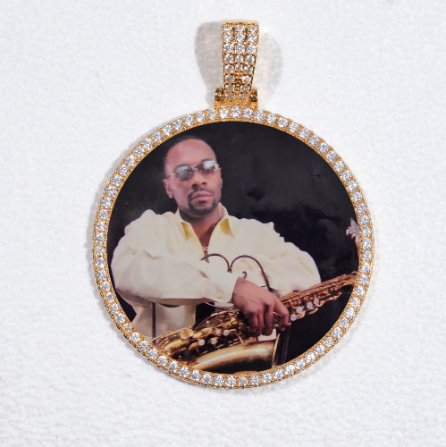 MEDIUM 3D CIRCLE CUSTOM PICTURE PENDANT