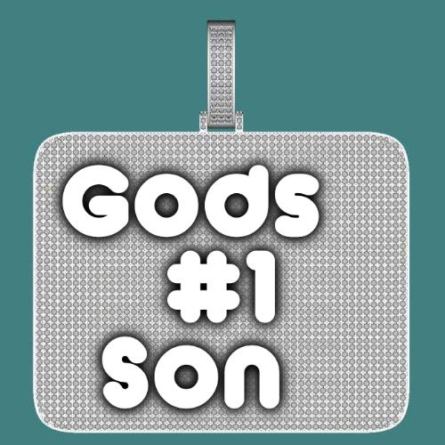 CUSTOM LETTER NECKLACE 3D BIG SQUARE