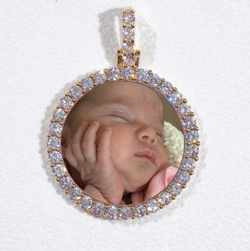 3D CIRCLE CUSTOM PICTURE PENDANT SMALL SIZE