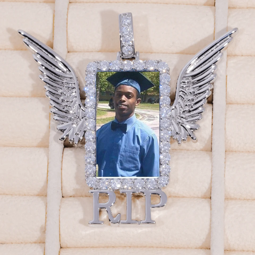 RIP WING 3D CUSTOM PICTURE PENDANT