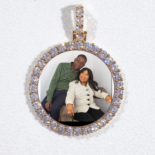 3D CIRCLE CUSTOM PICTURE PENDANT SMALL SIZE