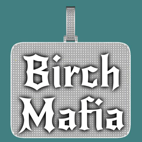 CUSTOM LETTER NECKLACE 3D BIG SQUARE