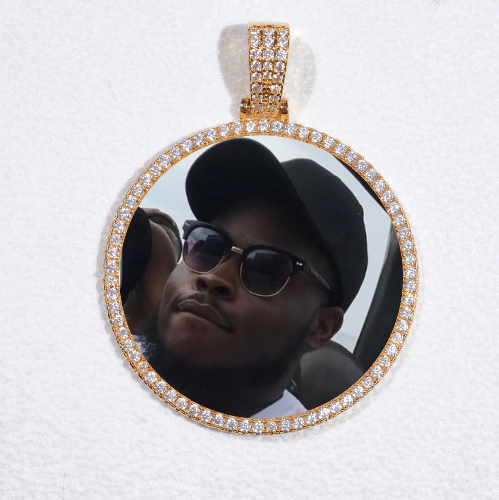 MEDIUM 3D CIRCLE CUSTOM PICTURE PENDANT