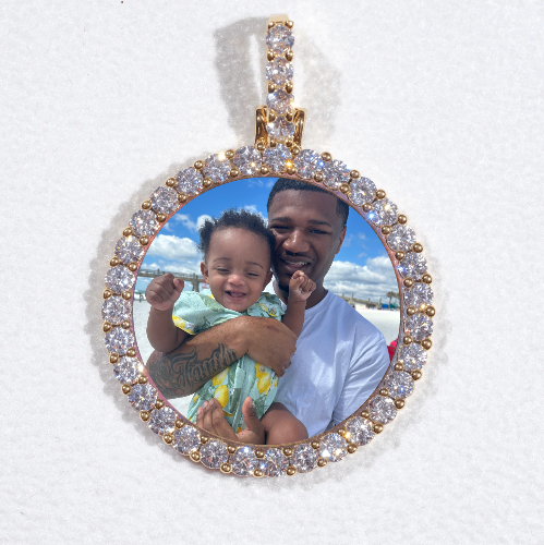 3D CIRCLE CUSTOM PICTURE PENDANT SMALL SIZE