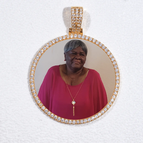 MEDIUM 3D CIRCLE CUSTOM PICTURE PENDANT