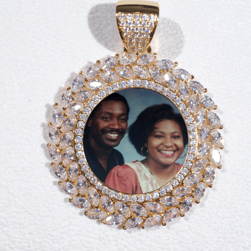Large 3D Wheat Ear Custom Picture Pendant