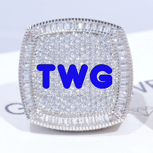 CUSTOM LETTER 3D ICED RING